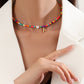 Bohemian - Vibe Dopamine Letter Necklaces: Cute Beaded Chokers for Girls & Women | Ideal Personalized Gifts