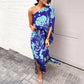 One Shoulder Maxi Dresses for Women 2025 Vacation Print Asymmetrical Flowy Boho Beach Wedding Guest Dresses
