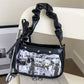 Sweet Ita Bag for Women | Tie-Dye Gradient | 2025 New Arrivals | Pleated Shoulder Bag | Trendy Y2K Style | PU Crossbody Purse