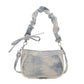 Sweet Ita Bag for Women | Tie-Dye Gradient | 2025 New Arrivals | Pleated Shoulder Bag | Trendy Y2K Style | PU Crossbody Purse