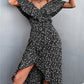 2025 Women's Summer Floral Maxi Dress with Lotus Leaf Sleeves, Sexy Backless Design with Slit - Perfect for Effortless Elegance