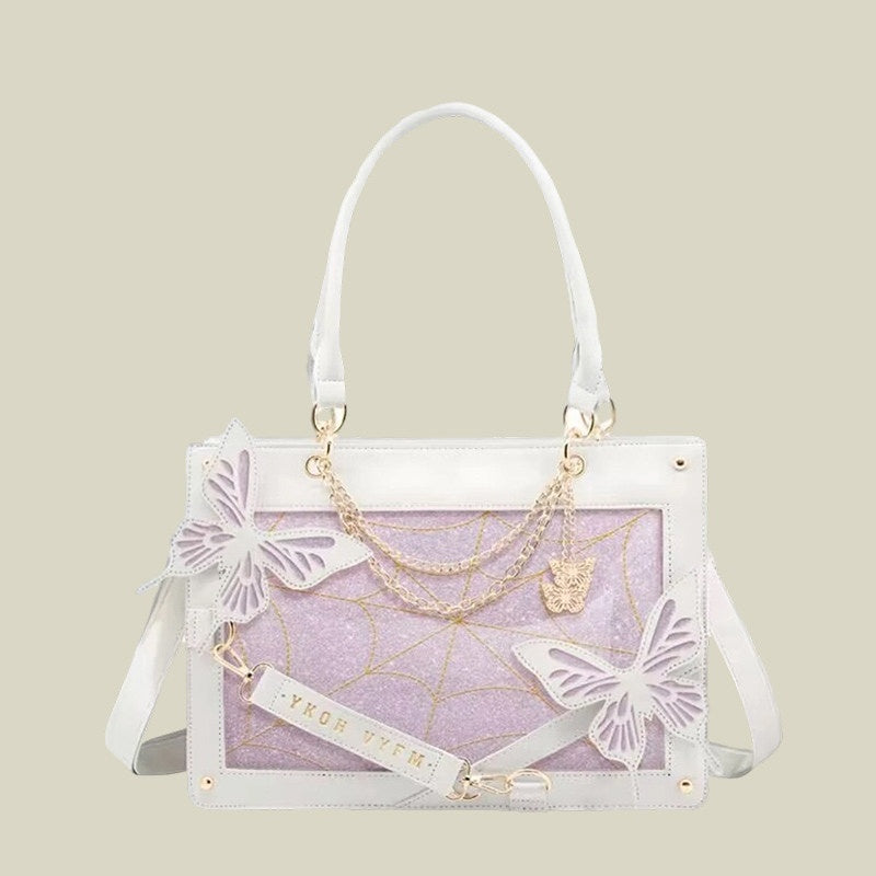 REINAREA Labyrinth Butterfly Large-Capacity Ita Bag  Anime Girls' Versatile Tote Bag for Daily【087】