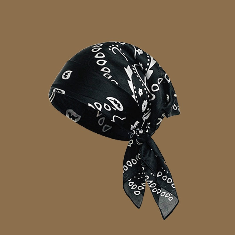 REINAREA Women’s European and American Style Head Scarf - Lightweight, Breathable Head Wrapping Silk Scarf & Triangle Scarf【057】