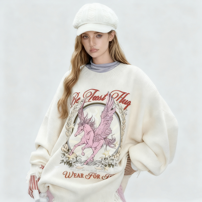 REINAREA Autumn & Winter Retro Knit Sweater Couple Outfits【012】