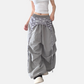 REINAREA New Spring Summer Women's Y2K Paratrooper Pants  Street Dance Wide-Leg Trousers