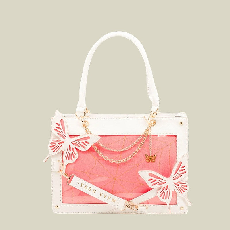 REINAREA Labyrinth Butterfly Large-Capacity Ita Bag  Anime Girls' Versatile Tote Bag for Daily【087】