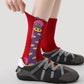 REINAREA New Year, Spring Festival, Christmas & Birthday Red Festive Mid-Calf Socks【063】