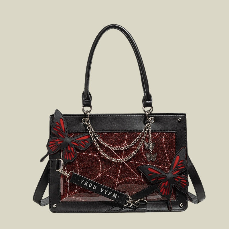 REINAREA Labyrinth Butterfly Large-Capacity Ita Bag  Anime Girls' Versatile Tote Bag for Daily【087】