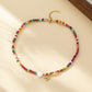 Bohemian - Vibe Dopamine Letter Necklaces: Cute Beaded Chokers for Girls & Women | Ideal Personalized Gifts