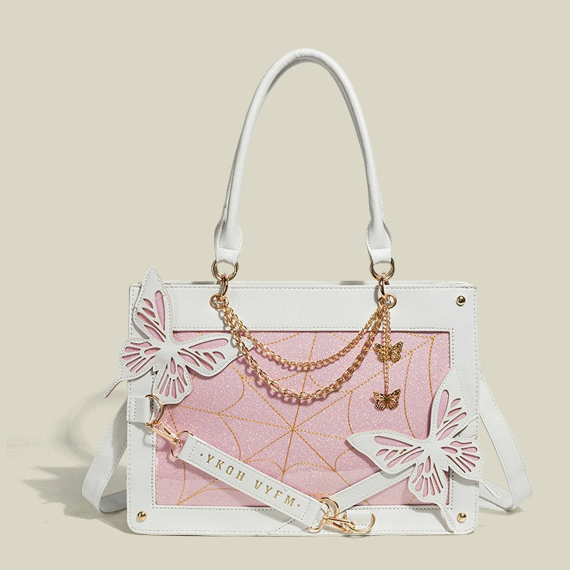 REINAREA Labyrinth Butterfly Large-Capacity Ita Bag  Anime Girls' Versatile Tote Bag for Daily【087】