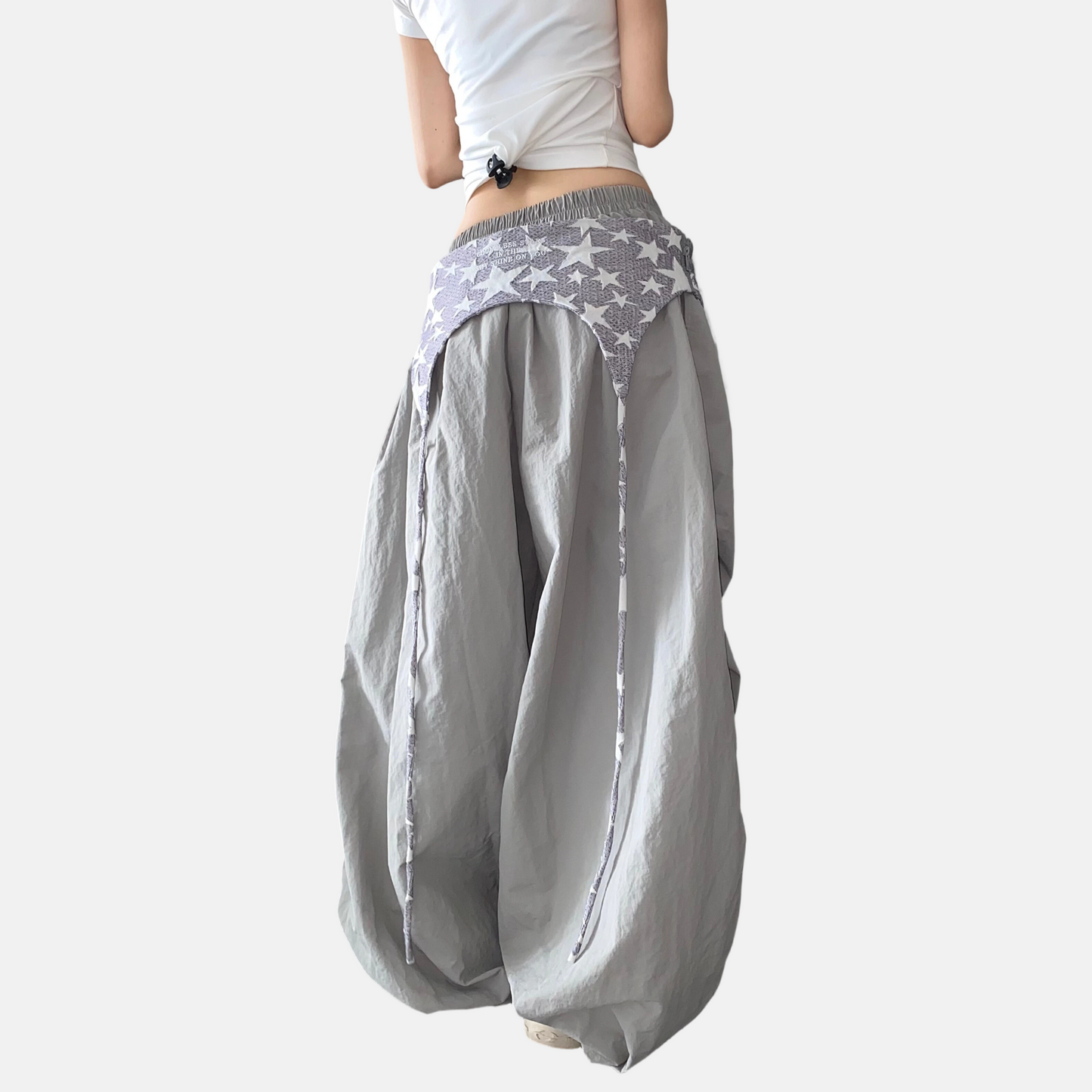 REINAREA New Spring Summer Women's Y2K Paratrooper Pants  Street Dance Wide-Leg Trousers