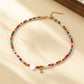 Bohemian - Vibe Dopamine Letter Necklaces: Cute Beaded Chokers for Girls & Women | Ideal Personalized Gifts