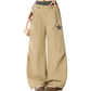 REINAREA New Spring Summer Curved Casual Trousers Women's Double Waistband Paratrooper Pants