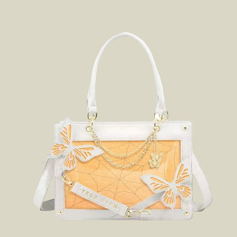 REINAREA Labyrinth Butterfly Large-Capacity Ita Bag  Anime Girls' Versatile Tote Bag for Daily【087】