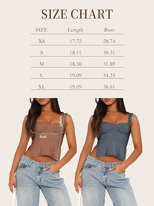 Solid Color Square Neck Halter Shrink Ruched Backless Tank Top