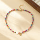 Bohemian - Vibe Dopamine Letter Necklaces: Cute Beaded Chokers for Girls & Women | Ideal Personalized Gifts