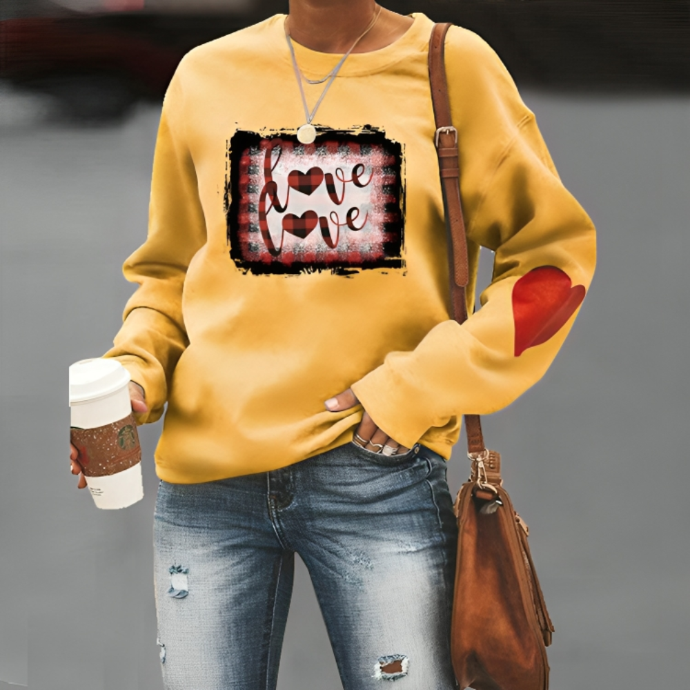 Casual Long Sleeve Loose Sweatshirt