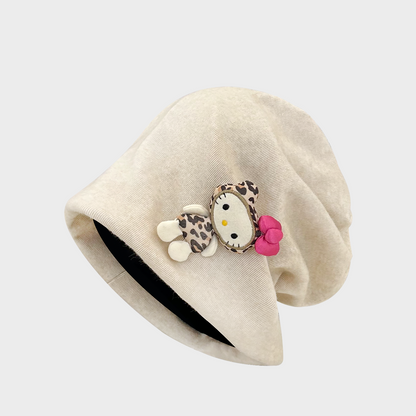 REINAREA Women’s Cute Kitty Cat Balaclava Beanie Versatile Face-Slimming Slouchy Hat【046】