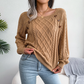Cable Knit Button Detail Sweater