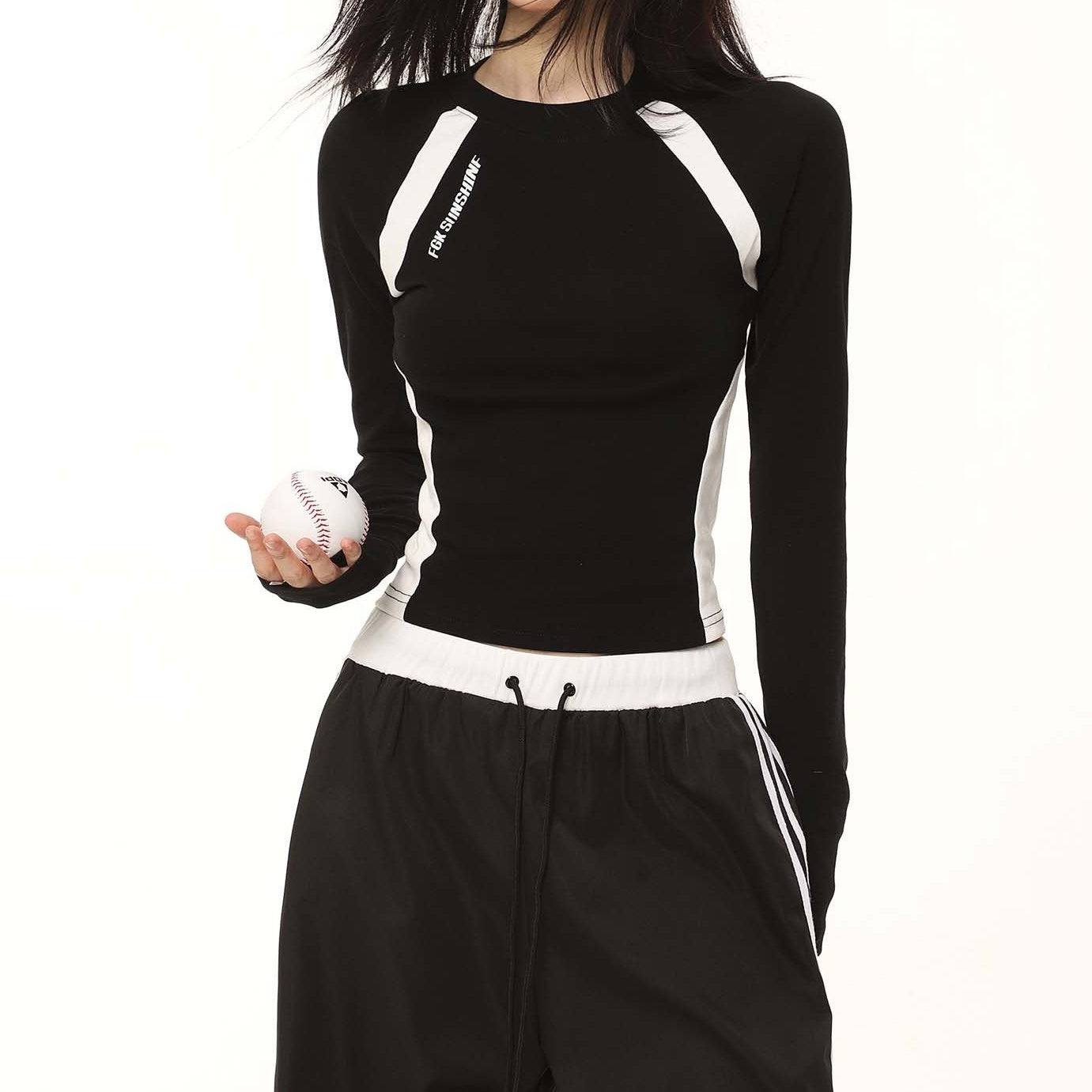 REINAREA The "Nova" Color Block Layering Top - Street Chic Essentials