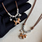 REINAREA Leather Cord Pony Necklace for Unisex Luxury High-End Sweater Chain Accessory Pendant【060】