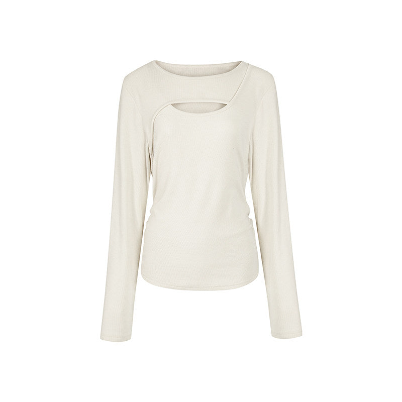 REINAREA Women’s Layering Top - Fall Winter Long Sleeve T-Shirt, Oversized Plus Size Top【108】