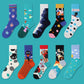 REINAREA Unisex Original & Personalized Mid-Calf Socks Versatile 100% Cotton Socks【064】