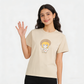 REINAREA Cute Doll Print Cotton Short-Sleeve T-Shirt Women’s Summer Casual Top
