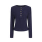 REINAREA Women’s Half-Zip Long Sleeve T-Shirt - Fall Winter Essential Layering Top【110】