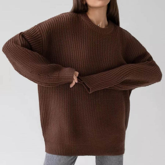 Sexy Long Sleeve Loose Sweater For Fall And Winter