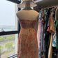 REINAREA Boho Strapless Tube Dress - Floral Print Sundress for Women, Sexy Off-Shoulder Ruffle Beach Cover Up in Pink