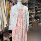 REINAREA Boho Strapless Tube Dress - Floral Print Sundress for Women, Sexy Off-Shoulder Ruffle Beach Cover Up in Pink