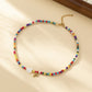 Bohemian - Vibe Dopamine Letter Necklaces: Cute Beaded Chokers for Girls & Women | Ideal Personalized Gifts