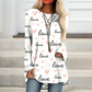 Valentine's Day Love Print Long Sleeve Shirt