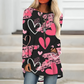 Valentine's Day Love Print Long Sleeve Shirt