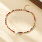 Bohemian - Vibe Dopamine Letter Necklaces: Cute Beaded Chokers for Girls & Women | Ideal Personalized Gifts