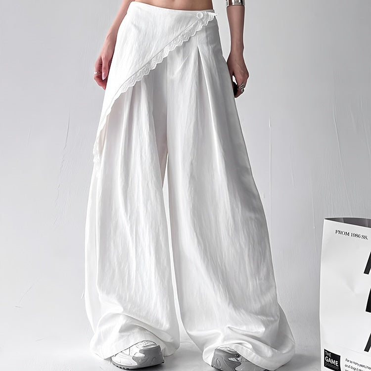 REINAREA New Spring Summer Women's Relaxed Loose Wide Leg Pants