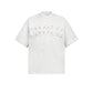 REINAREA Unisex Hiphop Rhinestone-Embellished Letter Print Short-Sleeve T-Shirt Heavyweight Couple’s Half-Sleeve Top