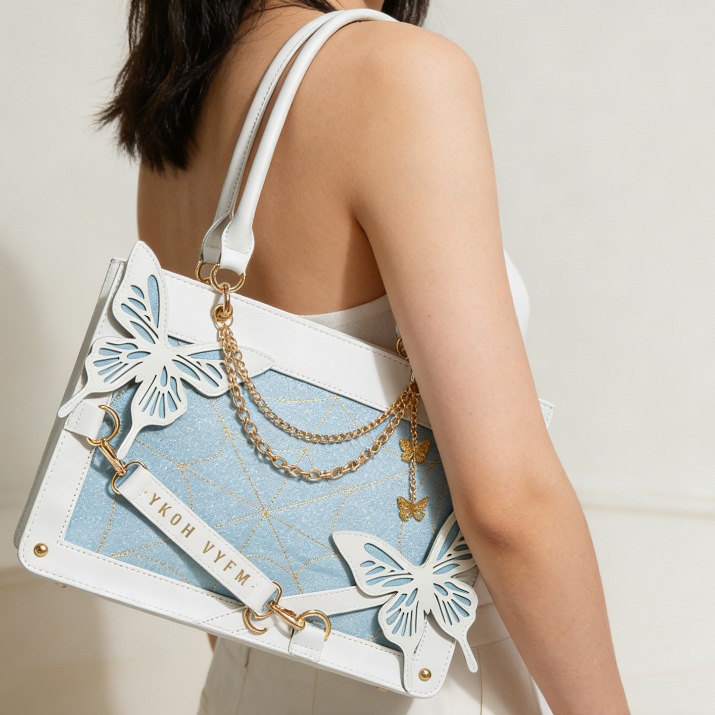 REINAREA Labyrinth Butterfly Large-Capacity Ita Bag  Anime Girls' Versatile Tote Bag for Daily【087】