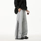 REINAREA Unisex Side-Striped Sweatpants - Loose Paneled Straight-Leg Wide-Leg Athletic Pants
