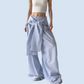 REINAREA New Spring Summer Striped Casual Pants Women Tie Waist Loose Trousers