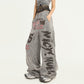 REINAREA New Spring Summer Y2K Street Loose Wide-Leg Pants Women's Casual Sweatpants