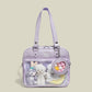 REINAREA Cute Cream-Colored Ita Bag for Women Large Capacity Commuter Bag with Shoulder, Hand & Crossbody Straps【088】