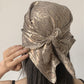 REINAREA Python-Print Small Square Scarf for Women Headwrap & Midi Skirt Decor Accessory【055】