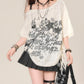 REINAREA New Spring Summer Women's Off Shoulder T-Shirt Short Sleeve Crop Top