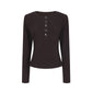 REINAREA Women’s Half-Zip Long Sleeve T-Shirt - Fall Winter Essential Layering Top【110】