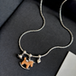 REINAREA Leather Cord Pony Necklace for Unisex Luxury High-End Sweater Chain Accessory Pendant【060】