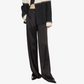 REINAREA New Spring & Summer Satin Wide Leg Pants Women Straight Ice Silk Floor Length Trousers