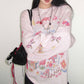 REINAREA New Spring Summer Fun Graffiti Print T-Shirt - Long Sleeve Casual Top
