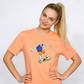 REINAREA Women’s Graffiti Skater Boy Print T-Shirt - Cotton Summer Short-Sleeve Top